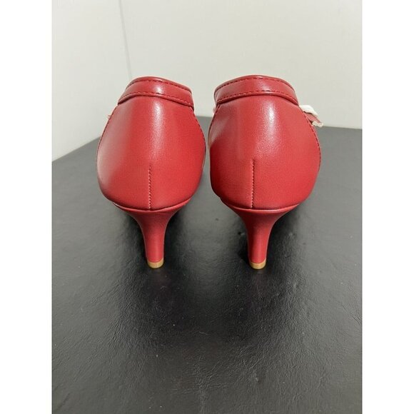 DREAM PAIRS Women's Low Stilettos Heel Sandals Ankle Strap Size 8.5 - Picture 5 of 11